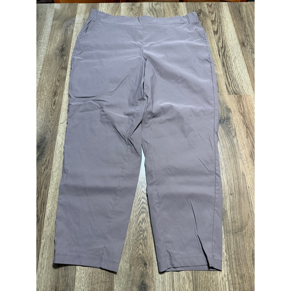 Modern Ambition Pants Women Size XXL Taupe Trousers Recycled Straight Leg